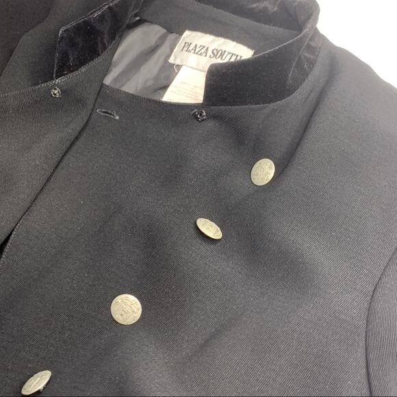 Plaza South vintage long black military style silv - Picture 10 of 10